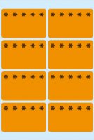 HERMA 3774 Tiefkühletiketten orange 26x40 mm Eiskristalle 480 Stück