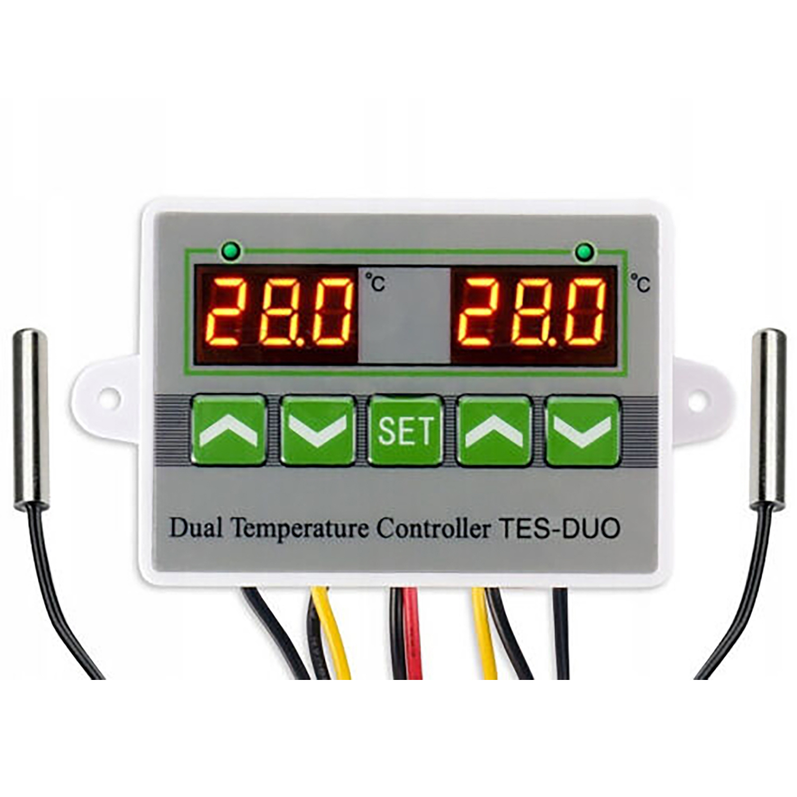Dual Digital Thermostat Temperaturregler Zwei Relais Ausgang Thermoregler  für Inkubator Heizung Kühlung Xk-w1088 Ac110-220V