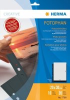 HERMA 7788 Fotophan Fotosichthüllen 20x30 cm hoch schwarz 10 Hüllen