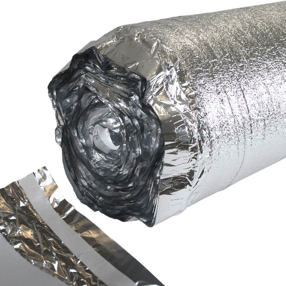 Schaum mit Aluminium 100% hitzebeständig zur Dämmung