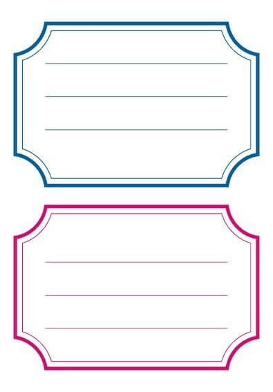 HERMA 5781 10x Schuletiketten neutral blau-roter Rand liniert 78x53 mm
