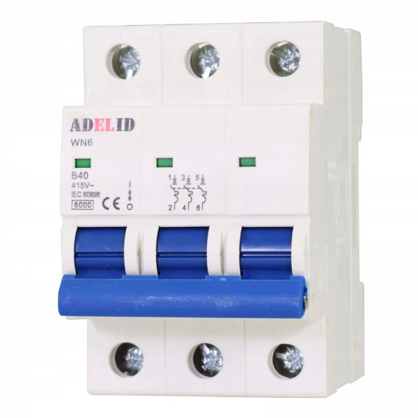 LS-Schalter Leitungsschutzschalter Sicherungsautomat 3-polig B 10A 230/400V AC