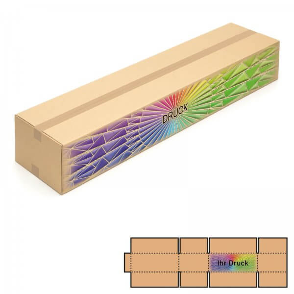 Faltkarton 1300 x 300 x 200 mm (2-wellig) mit Digitaldruck