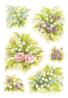 HERMA 3377 10x Sticker DECOR Blumensträuße Maiglöckchen