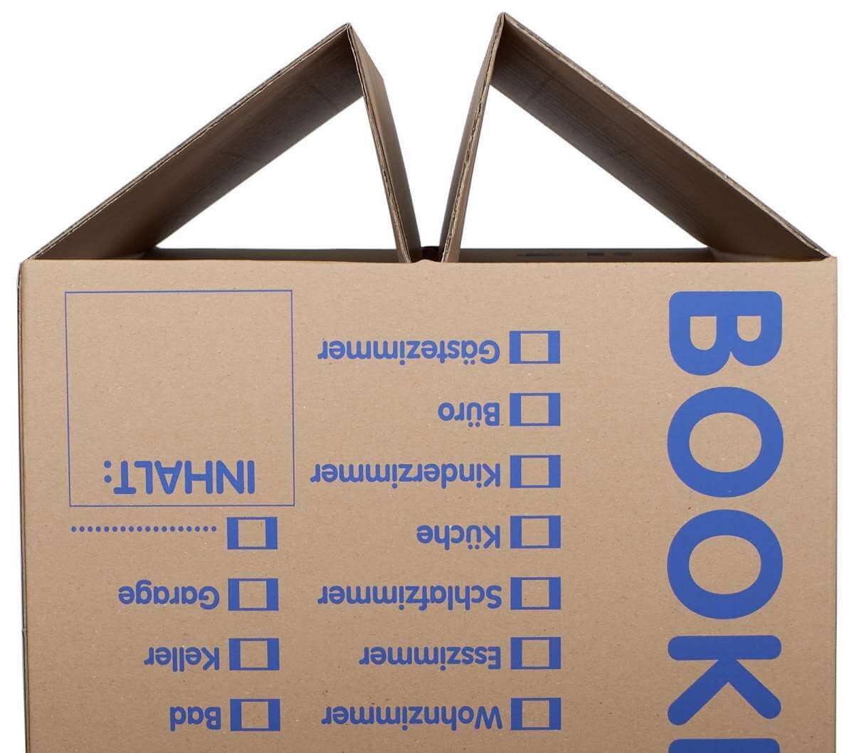 Bücherkartons Bücher Karton 2-wellig 40kg Boxen