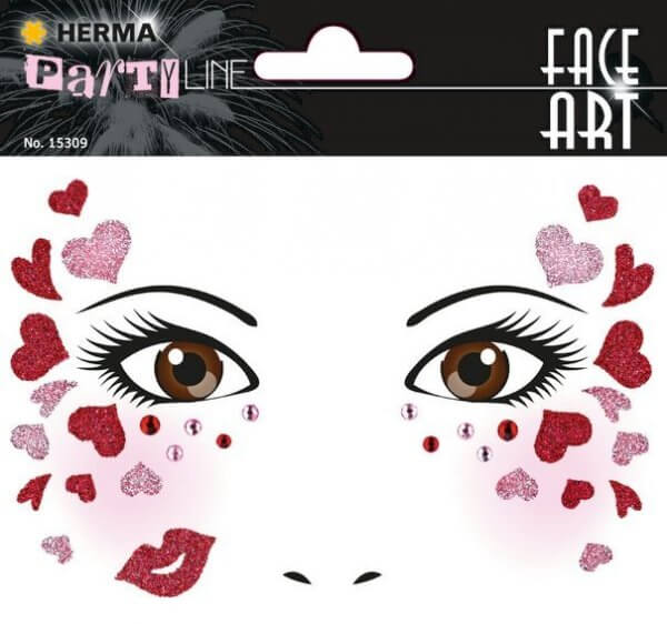HERMA 15309 5x Face Art Sticker Love