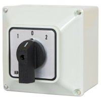Nockenschalter 1-0-2 Drehschalter Gehäuse 40A 230/400V 3 Phasen 3 Positionen IP65 Nockenschalter 1-0-2 Drehschalter Gehäuse 40A 230/400V 3 Phasen 3 Positionen IP65
