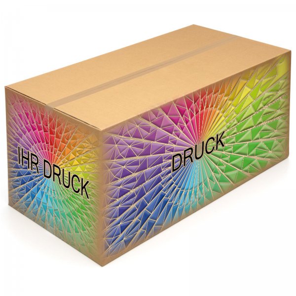 Faltkarton 1200 x 600 x 600 mm (2-wellig) mit Digitaldruck