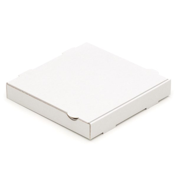 Pizzakarton 260 x 260 x 40 mm "Francia" Blanko Weiß
