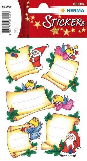 HERMA 3959 10x Sticker DECOR Weihnachtsbriefe beglimmert