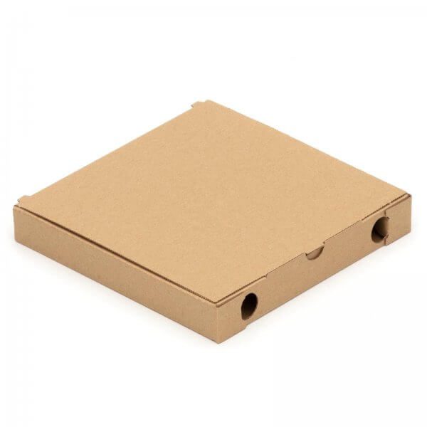 Pizzakarton 200 x 200 x 30 mm "Cuboxale" Blanko Braun