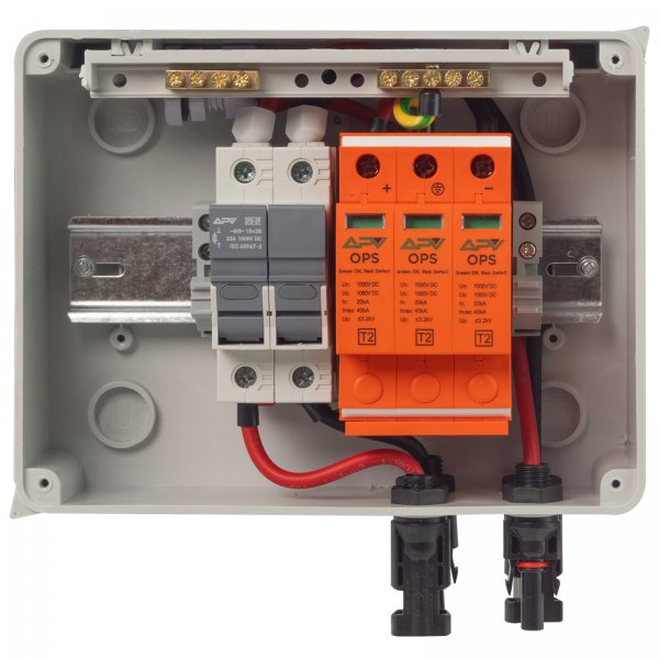 Boîtier de Couplage Solaire PV DC, Parasurtenseur 40A/1000V(2 in 2 out