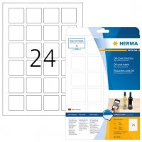 HERMA 9642 QR-Code Etiketten A4 40x40 mm quadratisch weiß Papier matt blickdicht 600 Stück