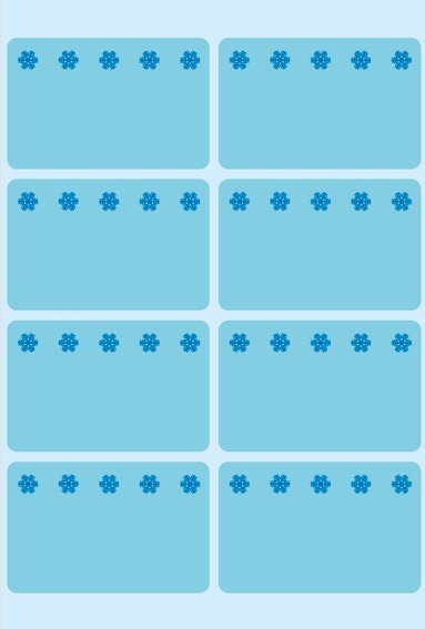HERMA 3773 Tiefkühletiketten blau 26x40 mm Eiskristalle 480 Stück