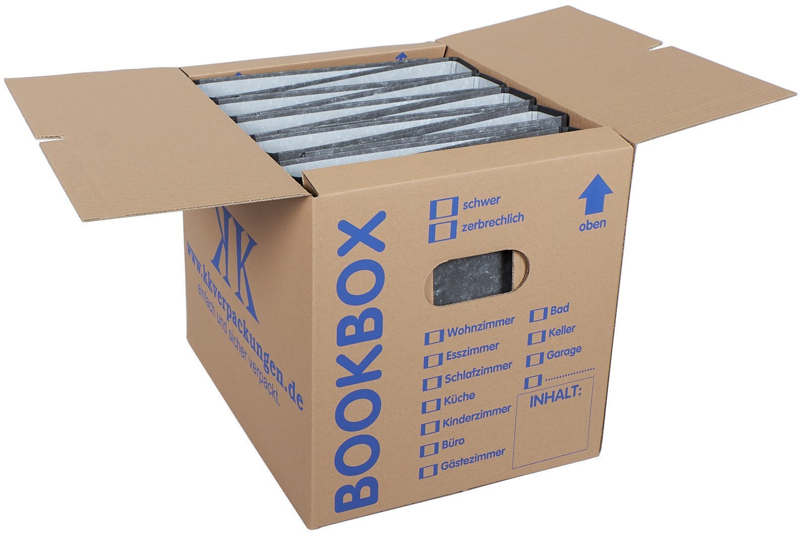 30 Bücherkartons 2-wellig Bookbox Ordnerkartons Archivkartons Midori-Europe 