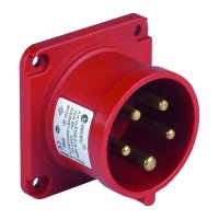 CEE-Einbaustecker Anbaustecker IP44 32A 5-polig 3P+N+PE 345V bis 415V CEE-Einbaustecker Anbaustecker IP44 32A 5-polig 3P+N+PE 345V bis 415V