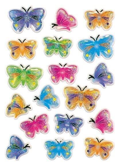 HERMA 5251 10x Sticker MAGIC Schmetterlinge Stone