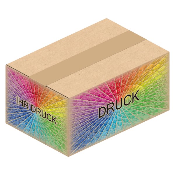 Faltkarton 185 x 125 x 90 mm mit Digitaldruck