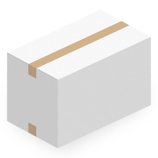 Faltkarton 485 x 285 x 300 mm (2-wellig) Weiß
