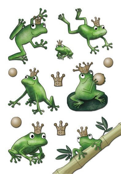 HERMA 3263 10x Sticker MAGIC Froschkönig Jewel