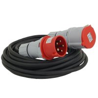 CEE-Verlängerungskabel Starkstromverlängerung 32A 400V 5-polig 5x2,5mm² 5m CEE-Verlängerungskabel Starkstromverlängerung 32A 400V 5-polig 5x2,5mm² 5m