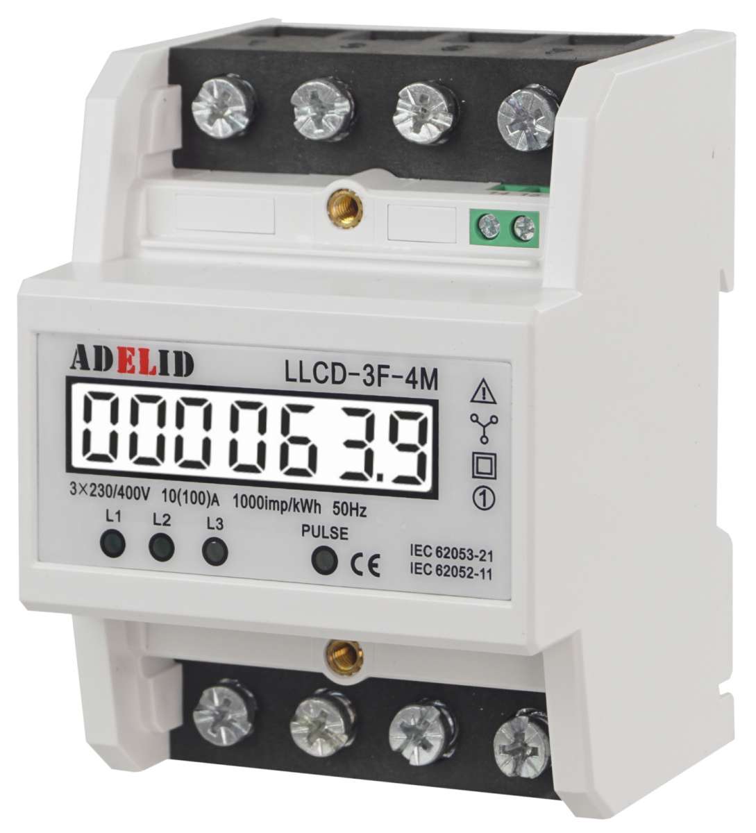 Compteur électrique Triphasé Numérique KWh - Précision Classe 1 Pour Professionnels