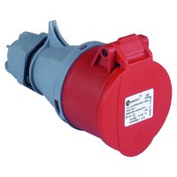 CEE-Kupplung Schutzkappe Außenbereich 16A 5-polig 3P+N+PE 345V bis 415V IP44 Rot CEE-Kupplung Schutzkappe Außenbereich 16A 5-polig 3P+N+PE 345V bis 415V IP44 Rot