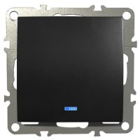 Schalter Lichtschalter Kreuzschalter Kontrollleuchte Unterputz 220-250V 10A Schwarz Matt Schalter Lichtschalter Kreuzschalter Kontrollleuchte Unterputz 220-250V 10A Schwarz Matt