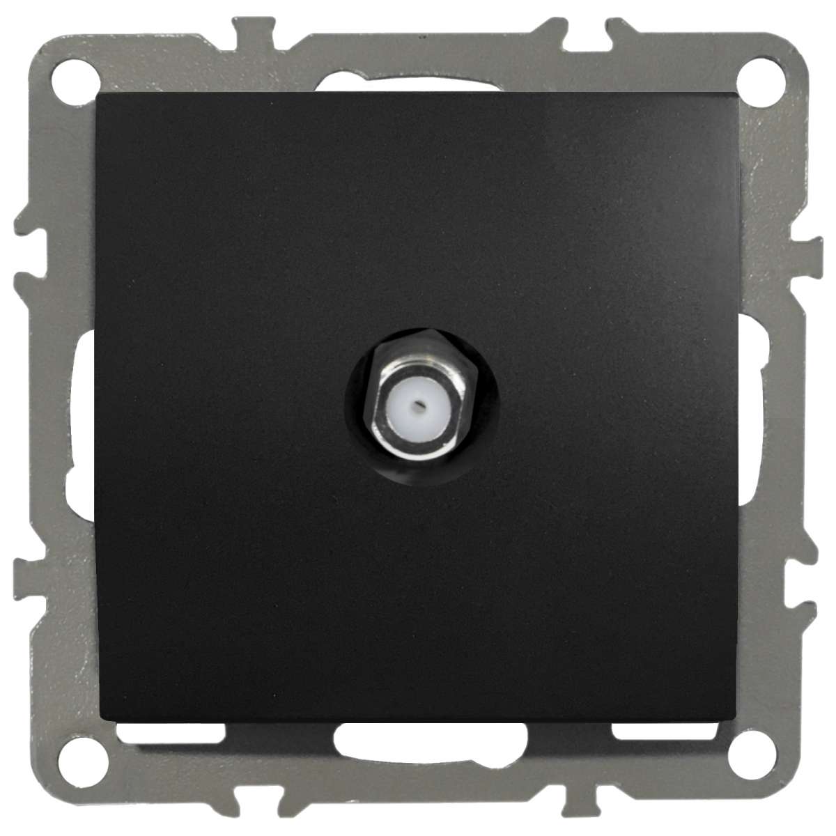 Mutlusan Candela Sat TV Steckdose – Unterputz Antennendose Mit F-Stecker, Weiß