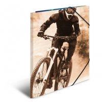 HERMA 19228 3x Sammelmappe A4 Karton Mountainbike
