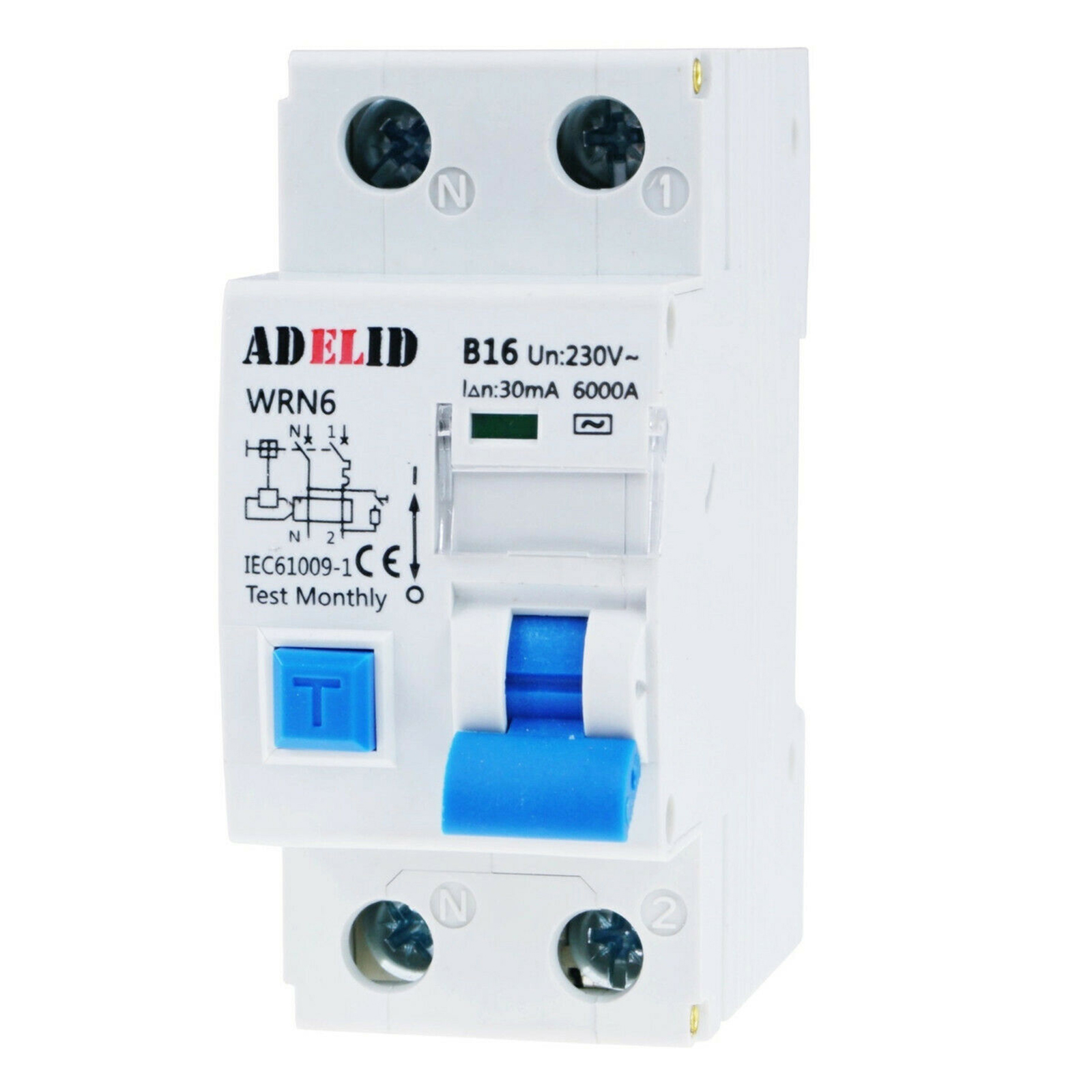 FI/LS-Schalter 1P+N B10 30mA - RCBO Fehlerstromschutzschalter