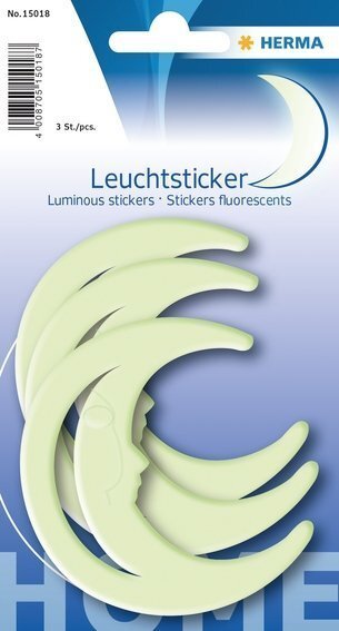 HERMA 15018 5x Leuchtsticker Mond