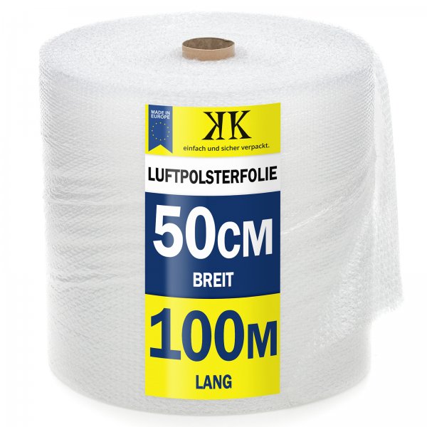 Luftpolsterfolie 50 cm x 100 m (60 my)