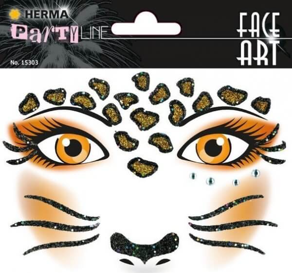 HERMA 15303 5x Face Art Sticker Leopard