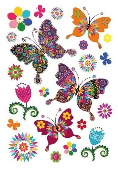 HERMA 3174 10x Sticker MAGIC Schmetterlingsvielfalt Glitterfolie