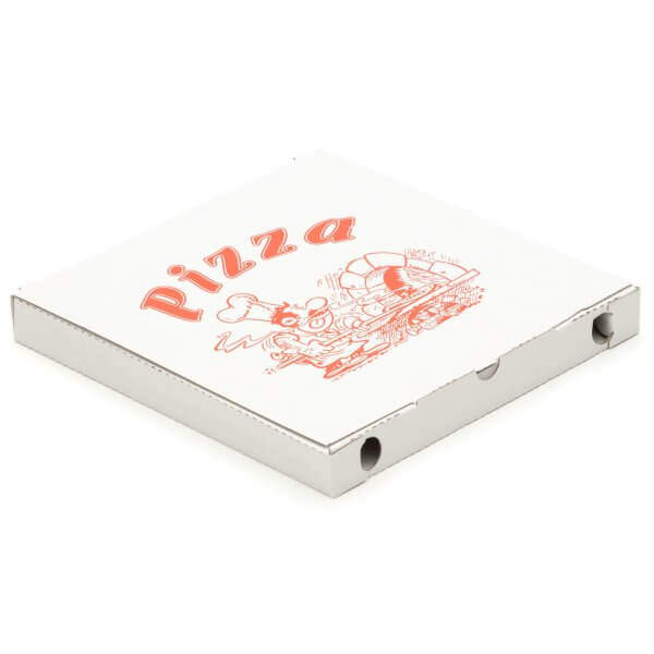 Pizzakarton 265 x 265 x 30 mm "Cuboxale" Weiß