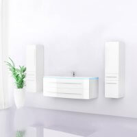 Badmöbel Set Hochschränke Weiß Hochglanz 120 cm Badmöbel Set Hochschränke Weiß Hochglanz 120 cm