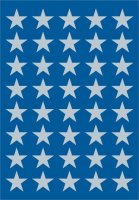 HERMA 3417 10x Sticker DECOR Sterne 5-Zackig silber Ø 13 mm