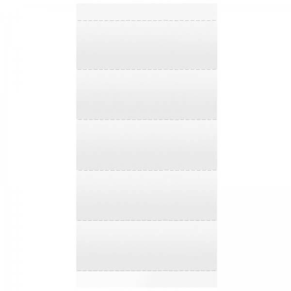 Beschriftungsschilder für Vollsichtreiter Hängeregister 60 x 21 mm blanko Weiß