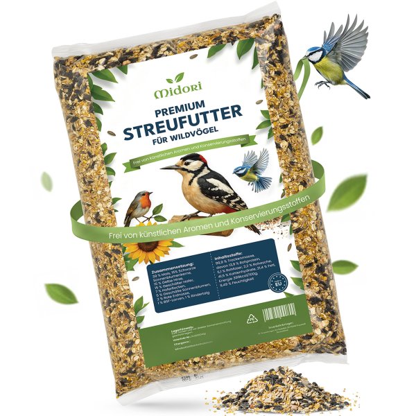 Wildvogelfutter Vogelfutter Streufutter Ganzjahresfutter Premium Mischung