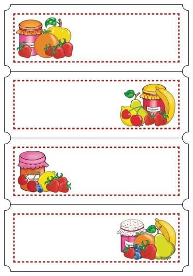 HERMA 3644 10x Küchenetiketten Fruchtauswahl