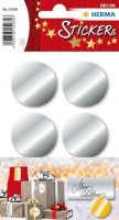 HERMA 15284 10x Silberetiketten Ø 32 mm 18 Stück
