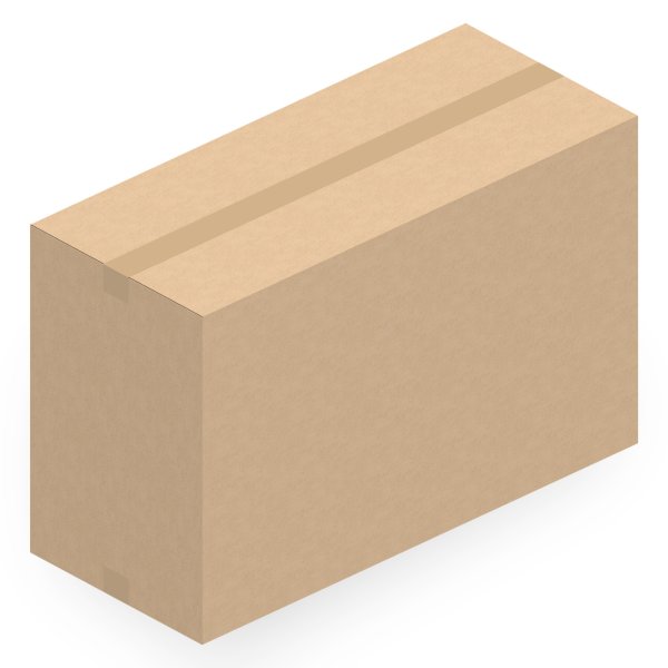 Faltkarton 865 x 370 x 450-550 mm (2-wellig)