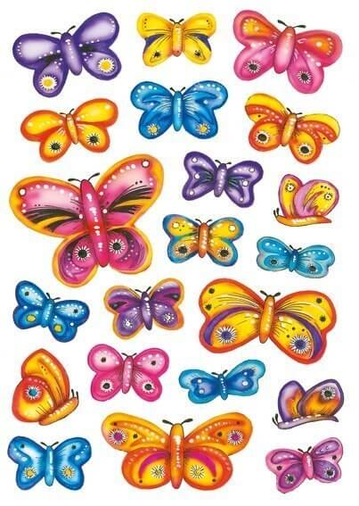 HERMA 3441 10x Sticker DECOR Design Schmetterlinge