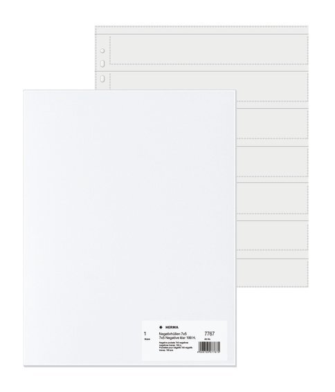 Lot De 50 Pochettes Rangement Négatifs Photo - Pages Transparentes Sans Acide Pour Films 135/120