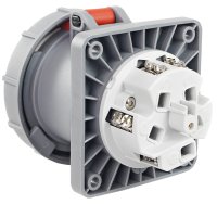 Preview: CEE-Einbausteckdose Anbaudose IP67 63A 5-polig 3P-N-E-P 415V Schraubanschluss Preview: CEE-Einbausteckdose Anbaudose IP67 63A 5-polig 3P-N-E-P 415V Schraubanschluss