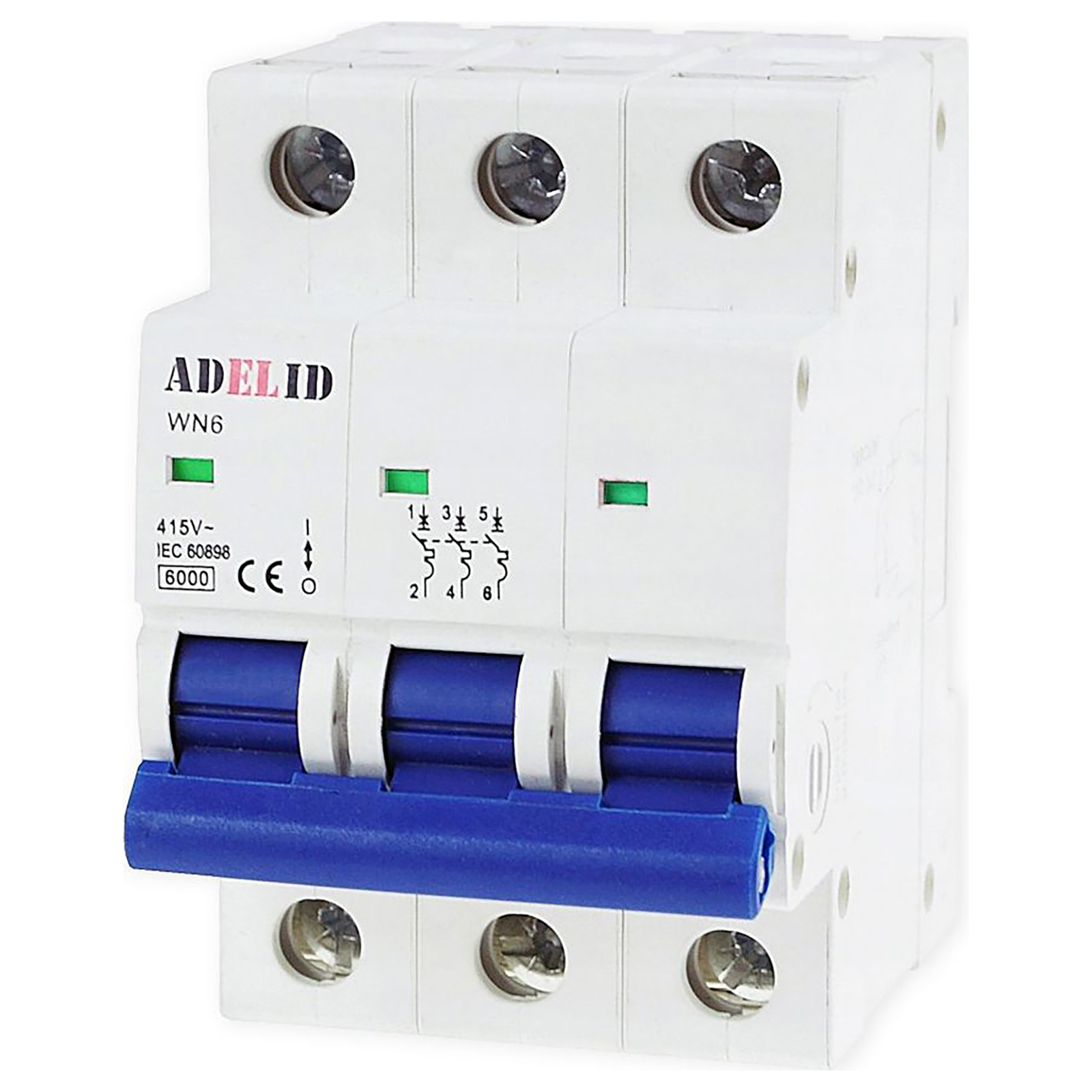 LS IDEAL Interrupteur Automatique KMB6 C32 - Disjoncteur 3 Pôles 32A - Protection Câble Et Surtension - 400V - IP20