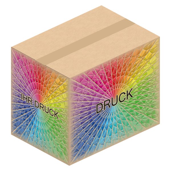 Faltkarton 430 x 300 x 350 mm (2-wellig) A3 mit Digitaldruck
