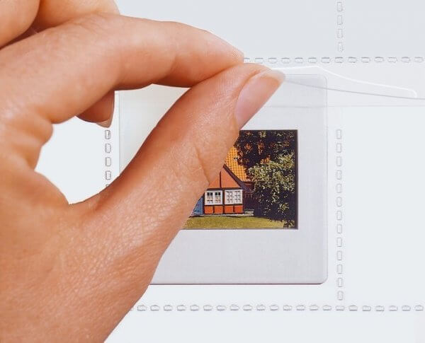 HERMA 7699 Diahüllen für Kleinbild-Dias Folie klar/matt 100 Hüllen