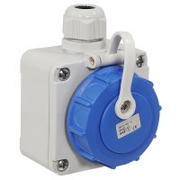 Schuko Schutzkontakt Wandsteckdose Aufputz 16A 230V IP68 Druckwasserdicht Schuko Schutzkontakt Wandsteckdose Aufputz 16A 230V IP68 Druckwasserdicht